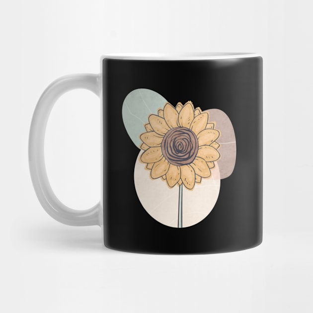 Bohemian Aesthetic Sunflower Retro Pastel by Alex21